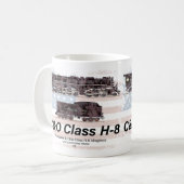 C&O Class H-8 Allegheny Locomotive - American flag Kaffeetasse (Vorderseite Links)