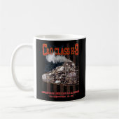 C&O Class H-8 Allegheny Locomotive - American flag Kaffeetasse (Links)