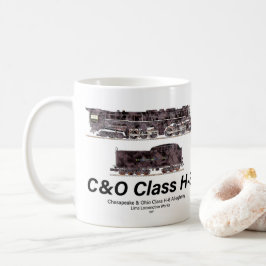 C&O Class H-8 Allegheny Steam Locomotive Profile Kaffeetasse