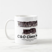 C&O Class H-8 Allegheny Steam Locomotive Profile Kaffeetasse (Links)