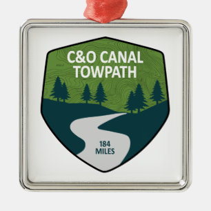 C&O Kanal Towpath Ornament Aus Metall