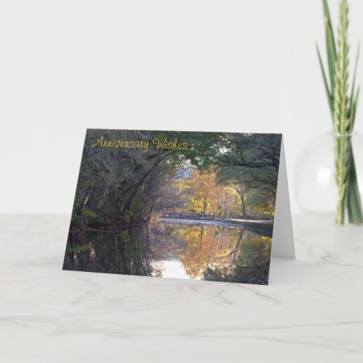 C&O Kanalenszene zum Hochzeitstag Karte (Vorderseite)