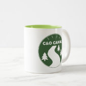 C&O KanalTowpath Zweifarbige Tasse (VorderseiteRechts)