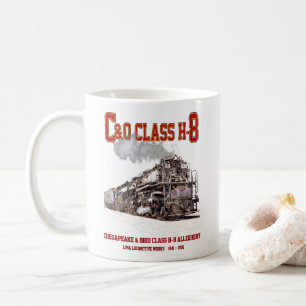 C&O Klasse H-8 2-6-6-6 Allegheny-Dampflokomotive Kaffeetasse