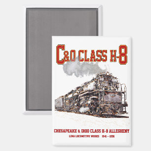 C&O-Klasse H-8 2-6-6-6 Allegheny-Dampflokomotive Magnet