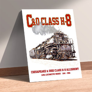 C&O Klasse H-8 2-6-6-6 Allegheny-Dampflokomotive Poster