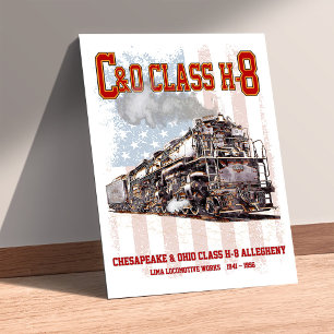 C&O-Klasse H-8 Allegheny-Lokomotive - Amerikanisch Poster