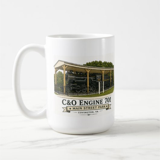 C&O Lokomotive 701 Kaffee Kaffeetasse (Links)