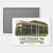 C&O Motor 701 Magnet (Vorderseite/Rückseite)