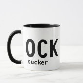 C ock Sucker Pun Funny Coffee Tasse (Links)