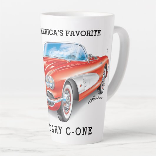 C-ONE AUTOMOBILE ART MILCHTASSE (Rechte Ecke)