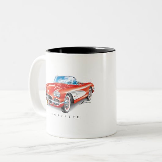 C-ONE AUTOMOBILE ART ZWEIFARBIGE TASSE (Vorderseite Links)
