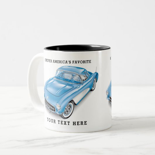 C-ONE AUTOMOBILE ART ZWEIFARBIGE TASSE (Vorderseite Links)