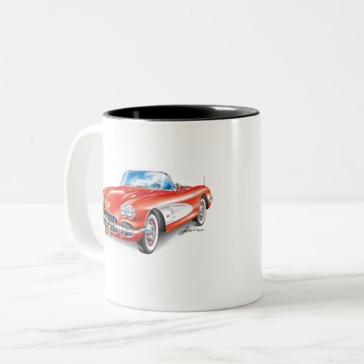 C-ONE AUTOMOBILE ART ZWEIFARBIGE TASSE (Vorderseite Links)