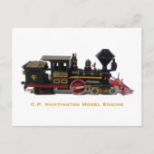 C.P. Huntington Model Motor Postkarte (Vorderseite)