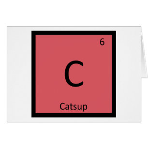 C - Periodisches Tabellensymbol der Catsup Chemist