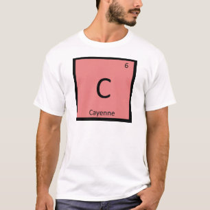 C - Periodisches Tabellensymbol der Cayenne Gewürz T-Shirt