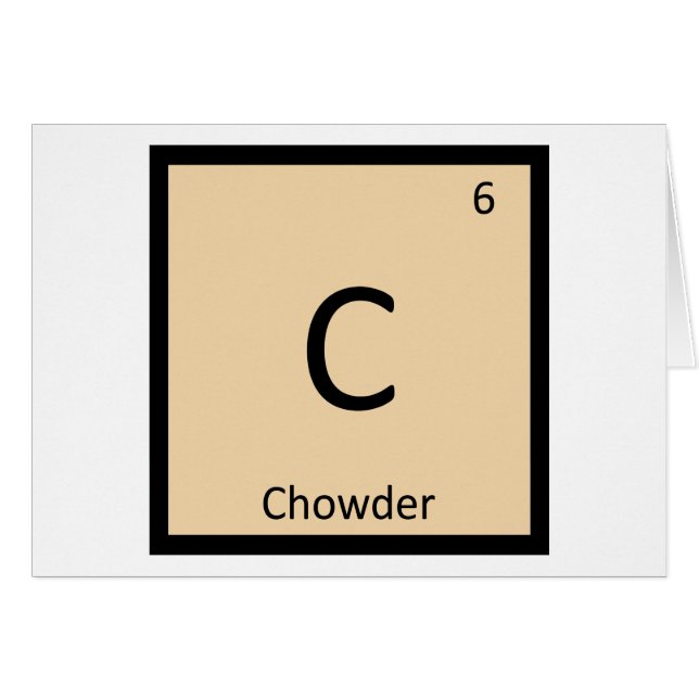 C - Periodisches Tabellensymbol für Chowder Chemis (Vorderseite (Horizontal))