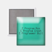 C Programmabbruch Magnet (Vorderseite/Rückseite)