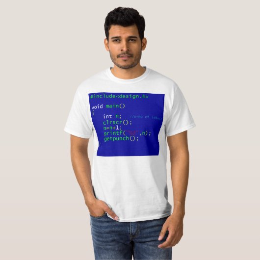 C-Programmierung T-Shirt (Vorne ganz)