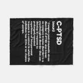 C-PSd Definition Stress Awareness Mental Posttrau Fleecedecke (Vorderseite (Horizontal))
