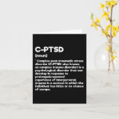 C-PSd Definition Stress Awareness Mental Posttrau Karte (Gelbe Blume)