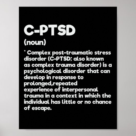 C-PSd Definition Stress Awareness Mental Posttrau Poster (Vorne)