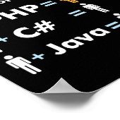 C Python Php Java Programmierer-Programmierung Poster (Ecke)