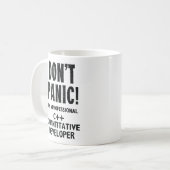 C++ Quantitativer Entwickler Kaffeetasse (Vorderseite Links)
