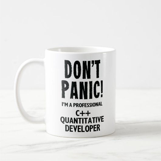 C++ Quantitativer Entwickler Kaffeetasse (Links)