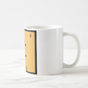 C - Radsport Chemie Periodensystemsymbol Kaffeetasse