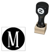 C Rahmen Mit Monogramm AS Gummistempel (Stempel)