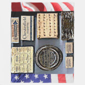 C-RATIONEN DES WELTKRIEGS II FLEECEDECKE (Vorderseite)