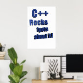 C++ Rocks FGet darüber Poster (Heimbüro)