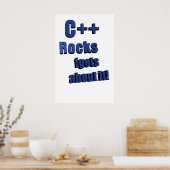 C++ Rocks FGet darüber Poster (Küche)