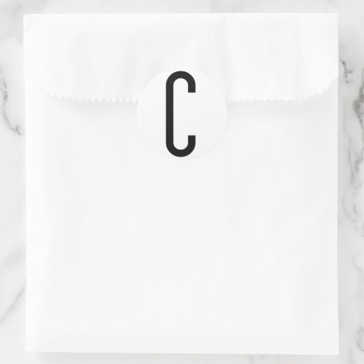 C RUNDER AUFKLEBER (Tasche)