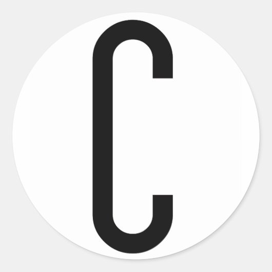 C RUNDER AUFKLEBER (Vorderseite)