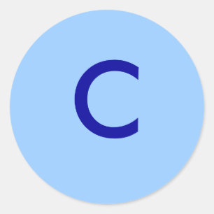C RUNDER AUFKLEBER