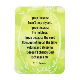 C.S. Lewis Gebet Gedicht Magnet