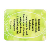 C.S. Lewis Gebet Gedicht Magnet (Horizontal)