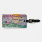 C S Lewis kann gute byes erleichtern! Gepäckanhänger (Vorderseite horizontal)