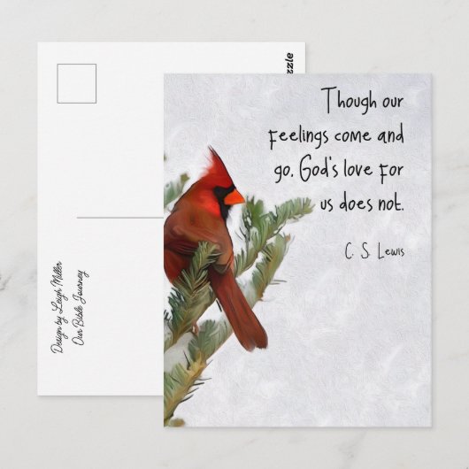 C.S. Lewis Quote Postkarte (Vorne/Hinten)