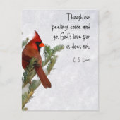 C.S. Lewis Quote Postkarte (Vorderseite)