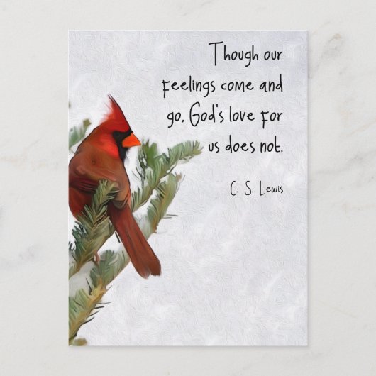 C.S. Lewis Quote Postkarte (Vorderseite)