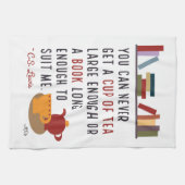 C.S. Lewis Tee und Bücher zitieren Illustriert Geschirrtuch (Horizontal)