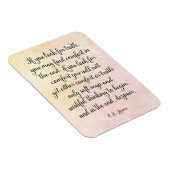 C.S. Lewis Truth Quote Art Print Magnet (Rechte Seite)