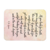 C.S. Lewis Truth Quote Art Print Magnet (Horizontal)