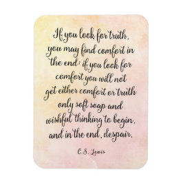 C.S. Lewis Truth Quote Art Print Magnet