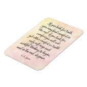 C.S. Lewis Truth Quote Art Print Magnet (Linke Seite)
