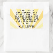 C.S. Lewis Zitat Aufkleber - Christentum (Tasche)